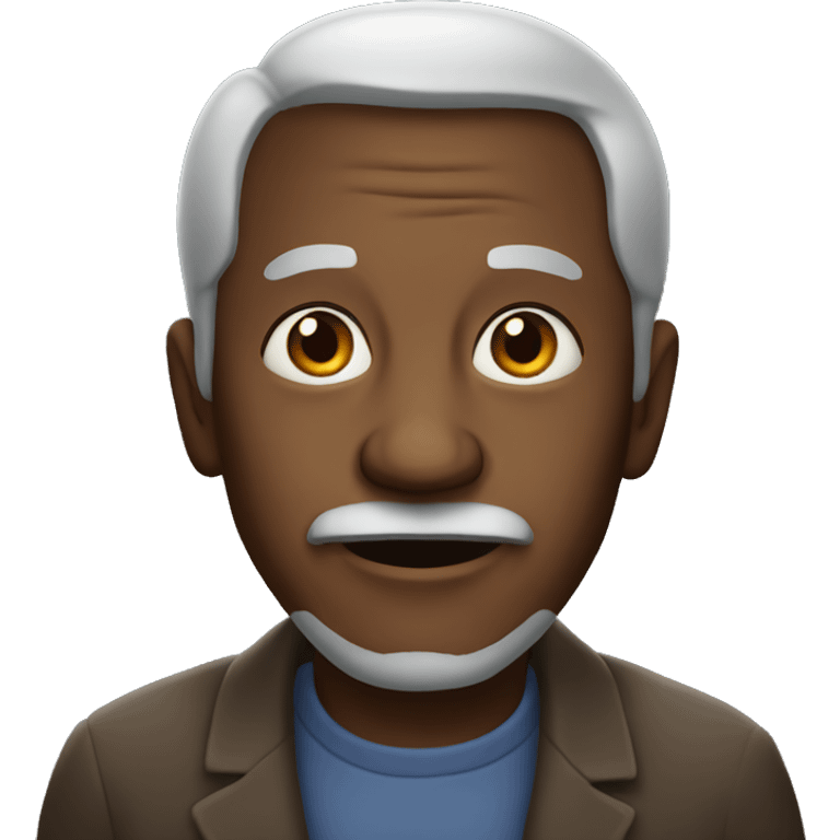 black old man emoji