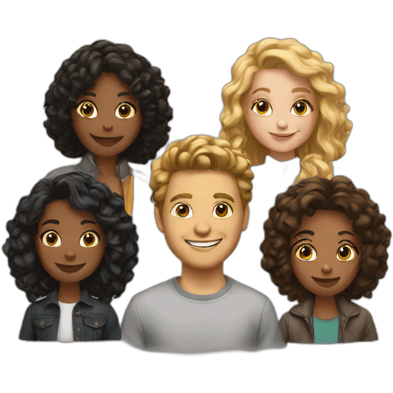 5 friends emoji