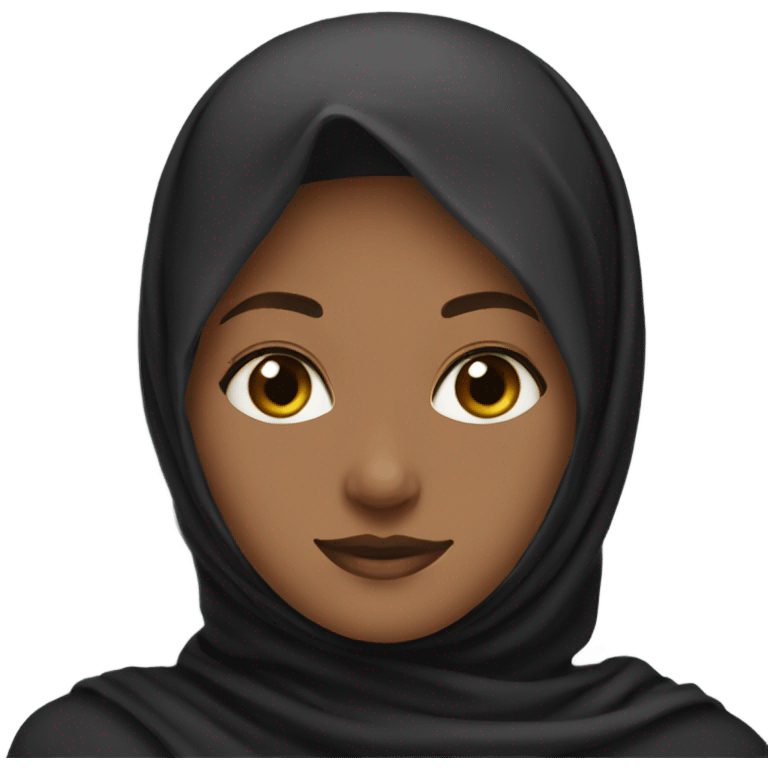 Create a woman wearing black hijab emoji