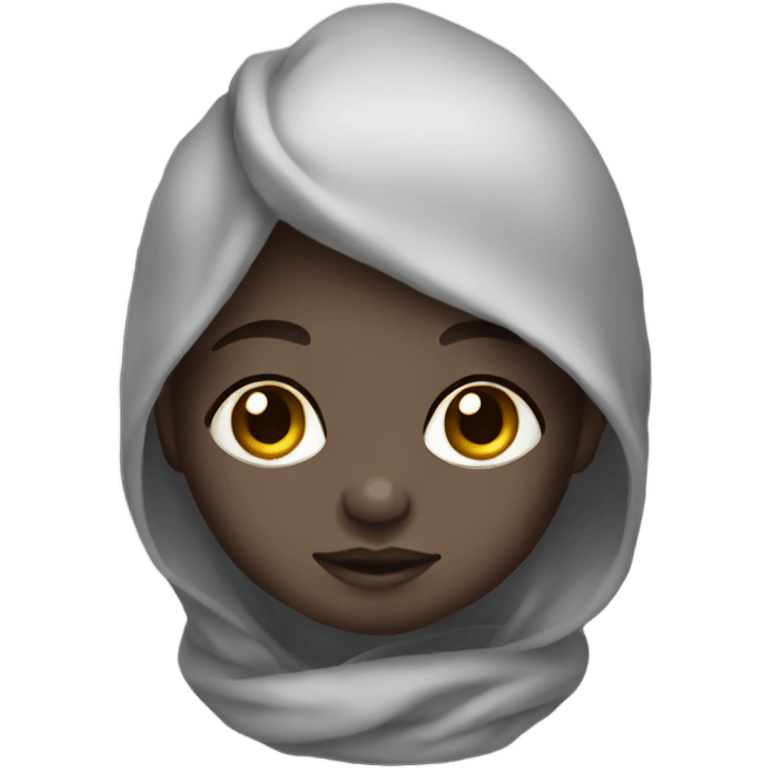 Newborn with grey skin emoji