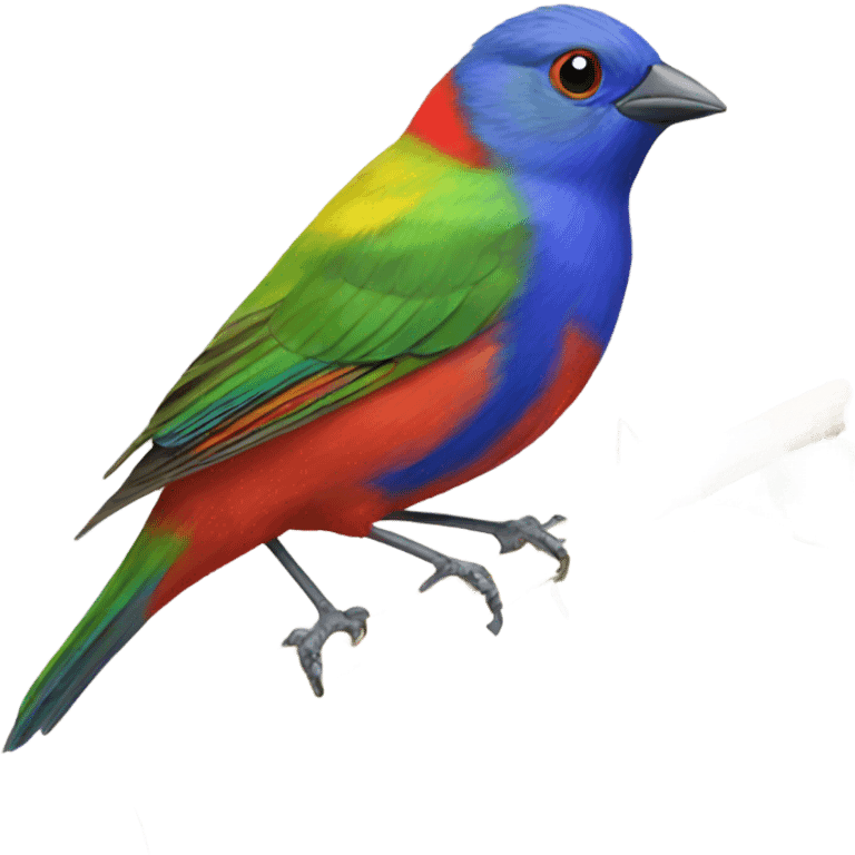 Painted bunting emoji