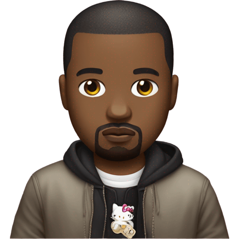 Kanye west as hello kitty emoji