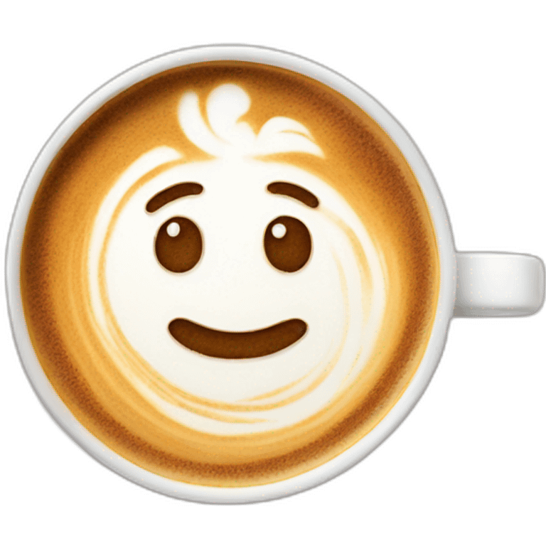 latte art emoji