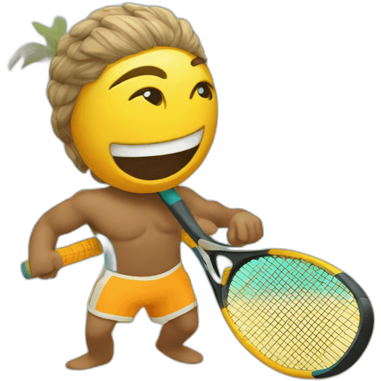 beach tennis emoji