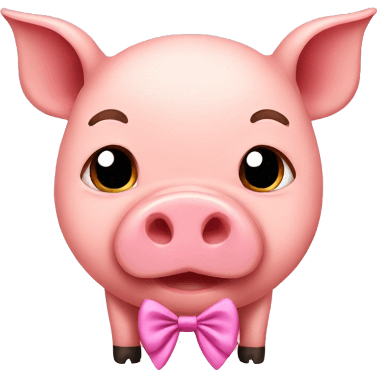 pig with a bow emoji