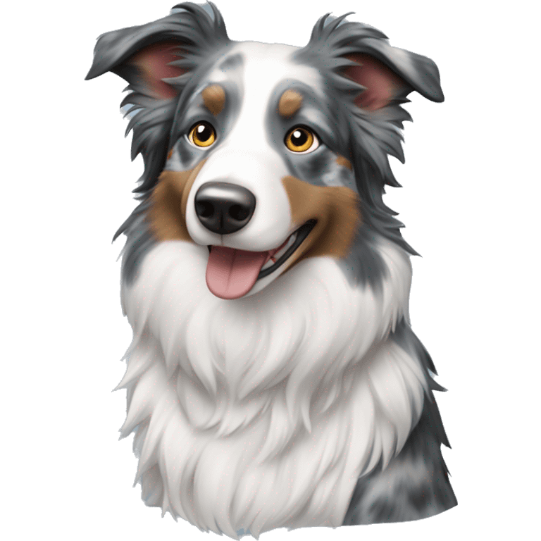 Blue Merle border collie emoji