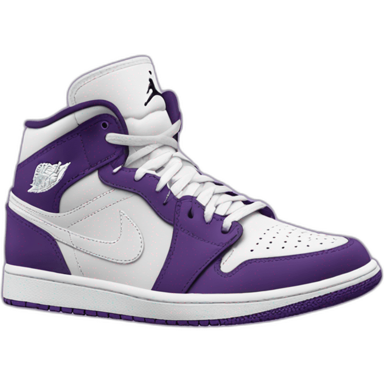 Nike jordan 1 mid purpule emoji