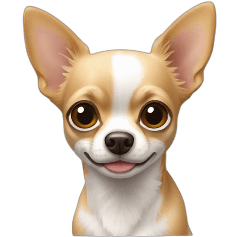 Chihuahua poils  blanc et roux emoji