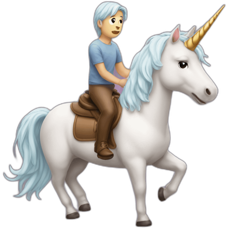 unicorn riding a poop emoji