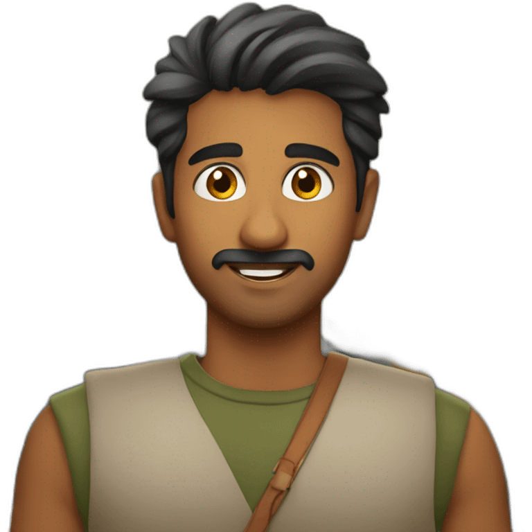 Indian guy who likes trains emoji