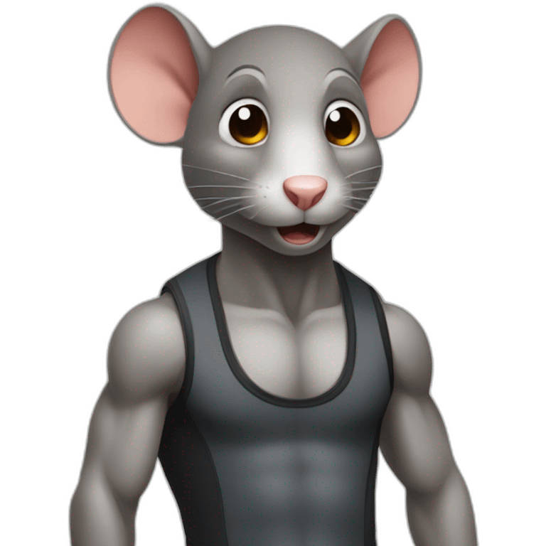 Gymrat as a rat emoji