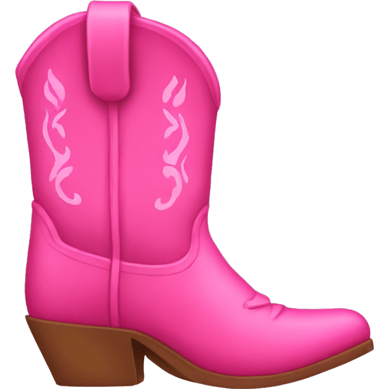 Pink  Cowboy boots emoji