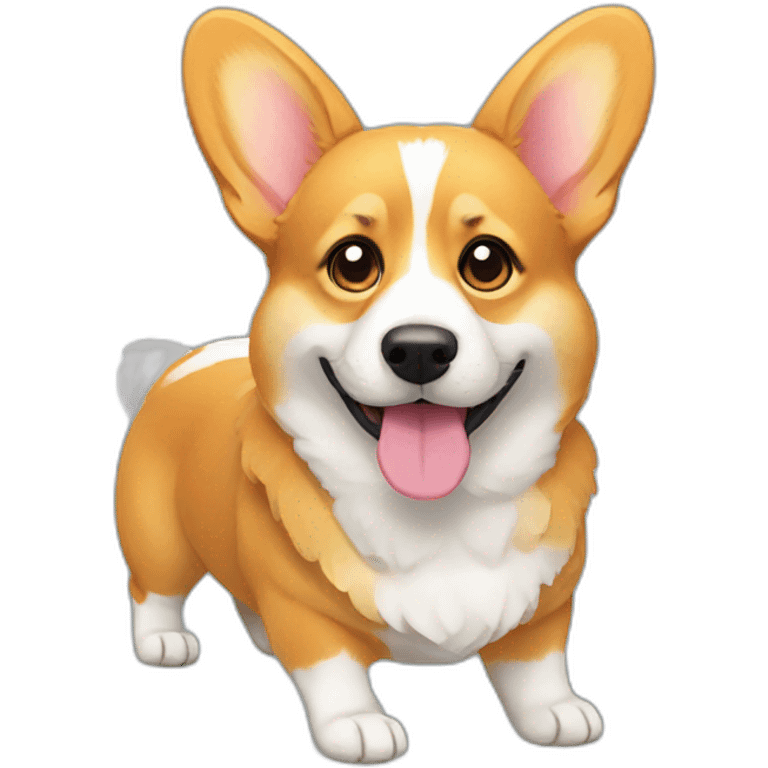 All bright corgi emoji