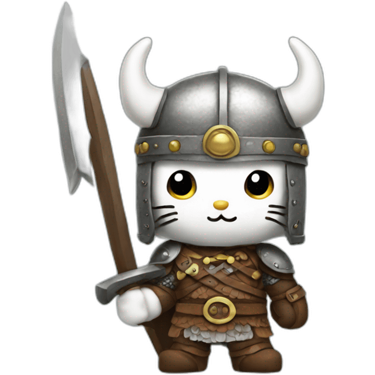 hello kitty viking emoji