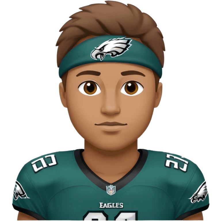 CHAD wearing a Philadelphia Eagles jersey emoji