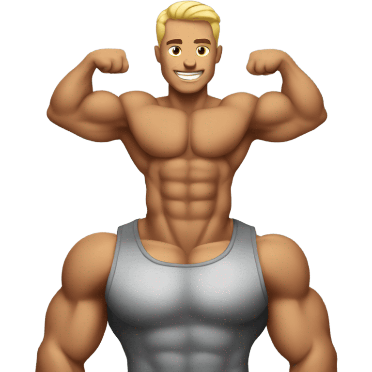 Male bodybuilder emoji