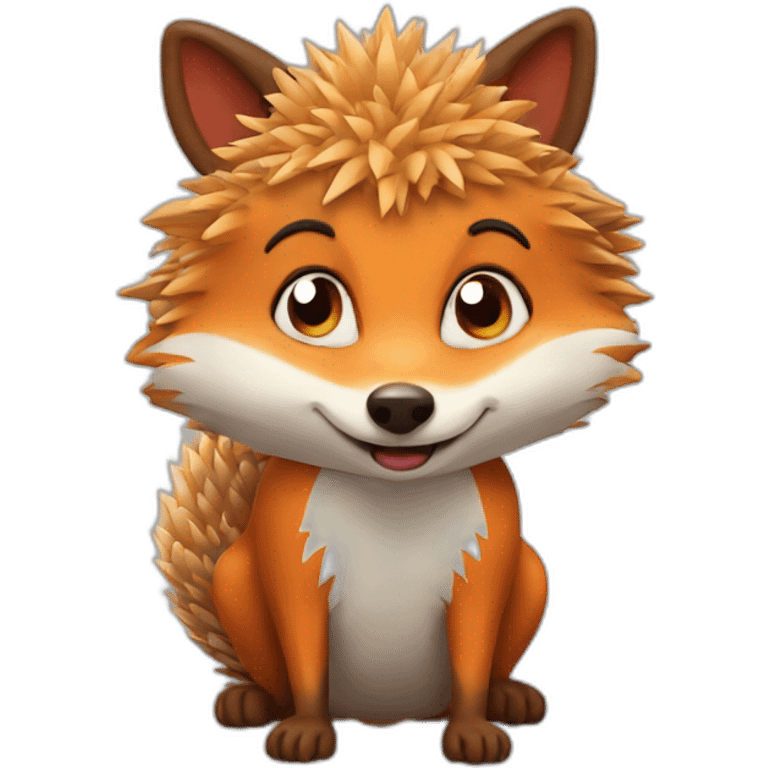 hedgehog fox emoji