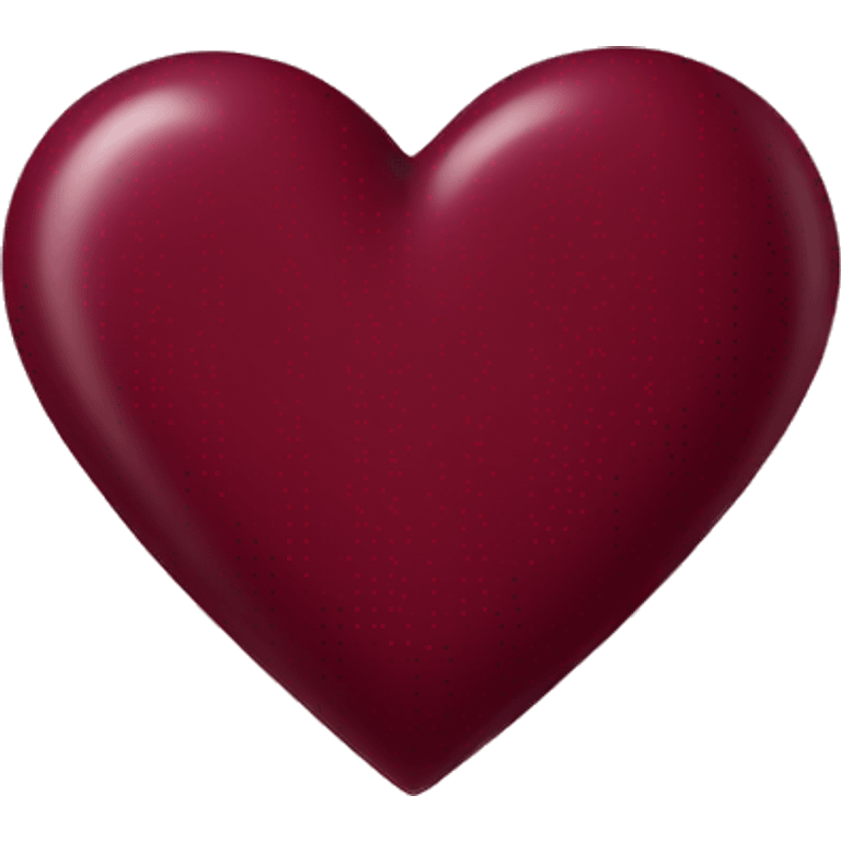 burgundy heart emoji