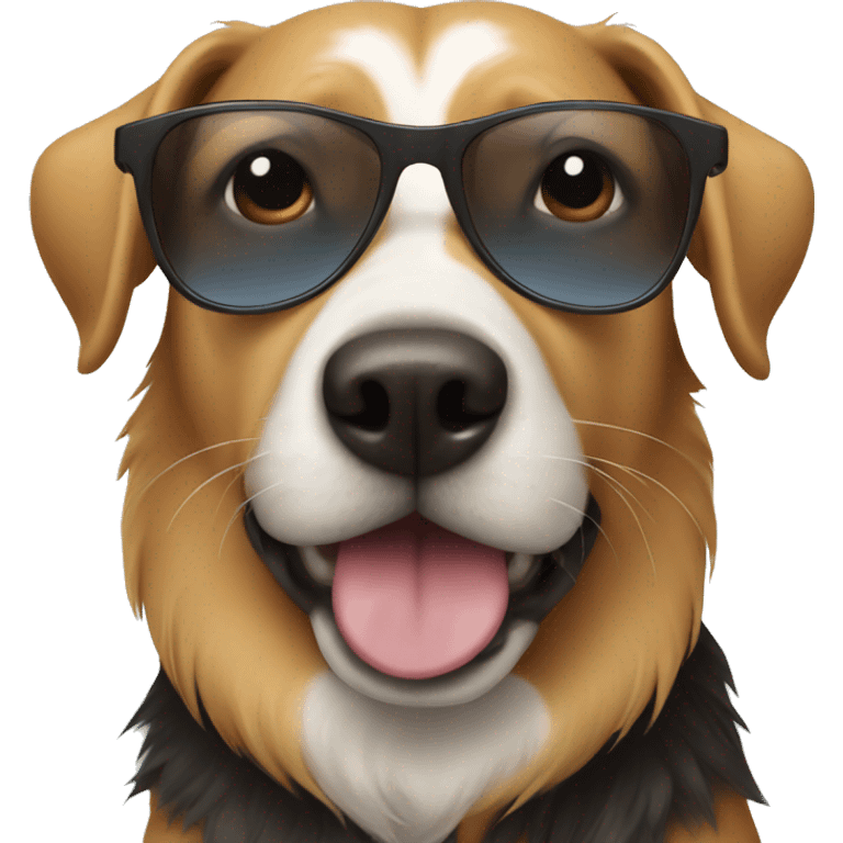 dog wearing sunglasses  emoji