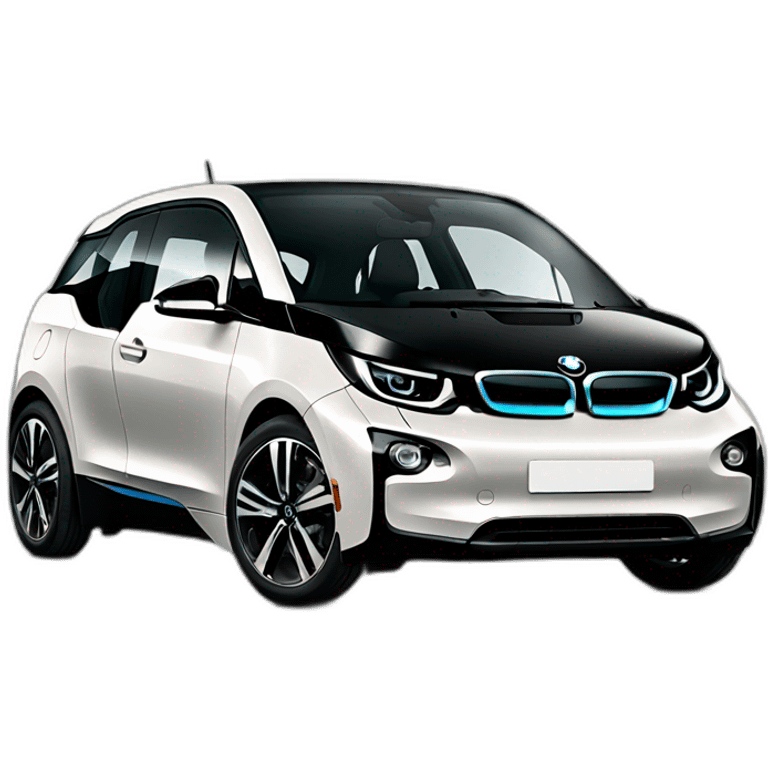 Black BMW i3 emoji