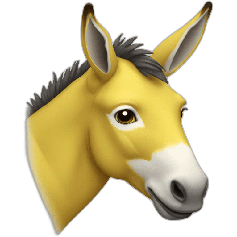 yellow donkey emoji