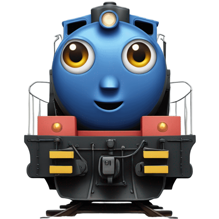 A electric locomotive (With little Kirby eyes on the front of the train) emoji