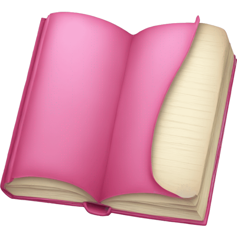 Pink book emoji