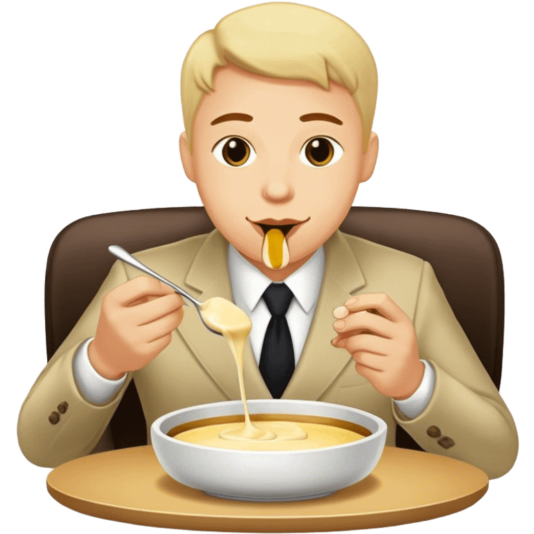 Bank manager with Fondue emoji