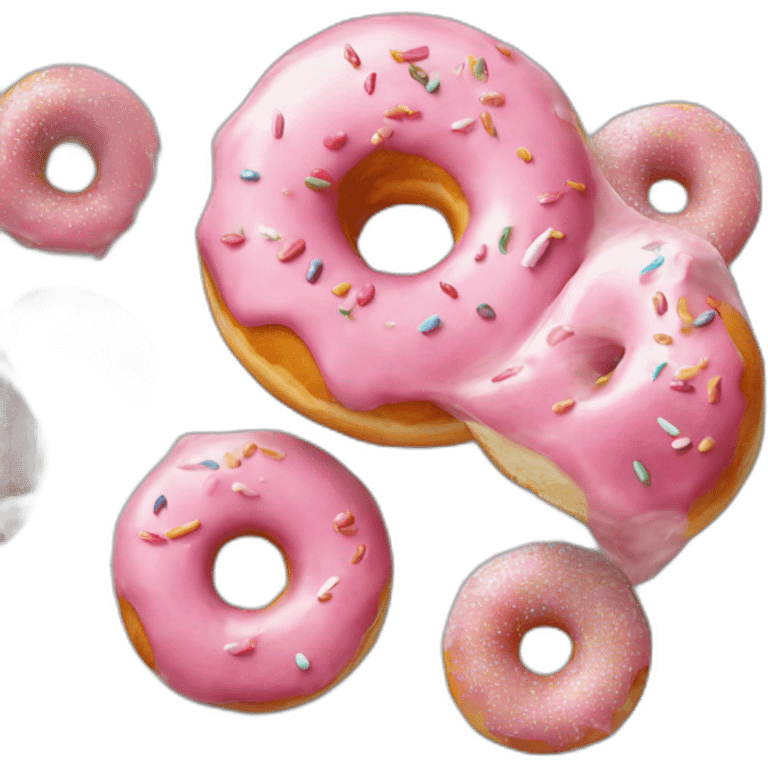 Donut sucré au sucre emoji