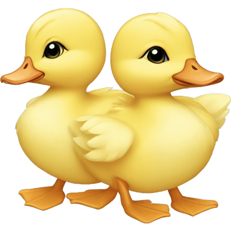 Baby ducklings  emoji