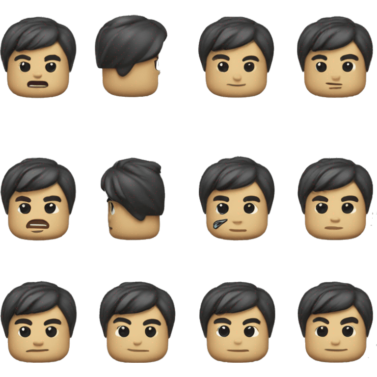 Asian emoji as a Lego emoji