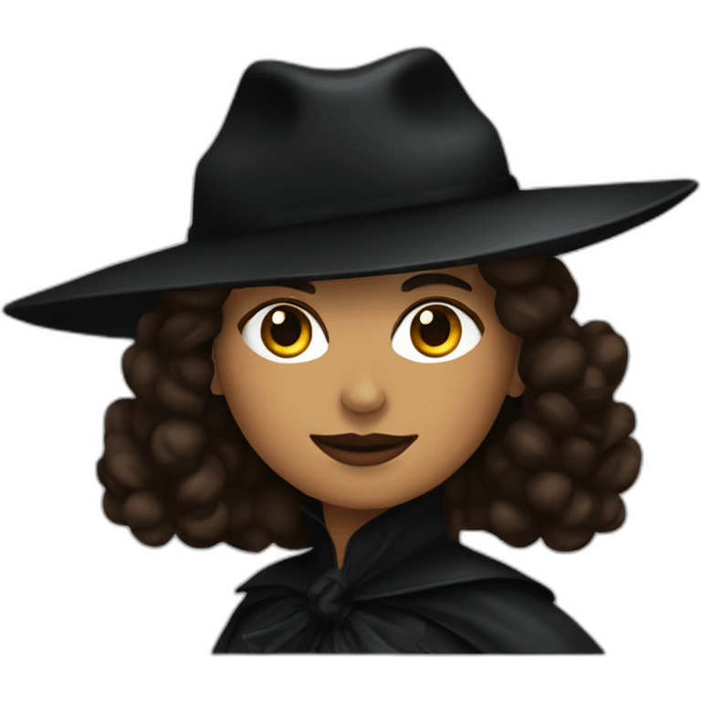 Female Art educator as Zorro emoji