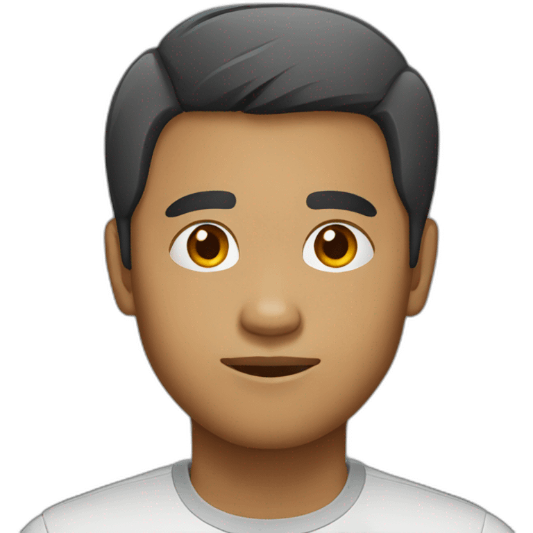 indonesian man short hair emoji