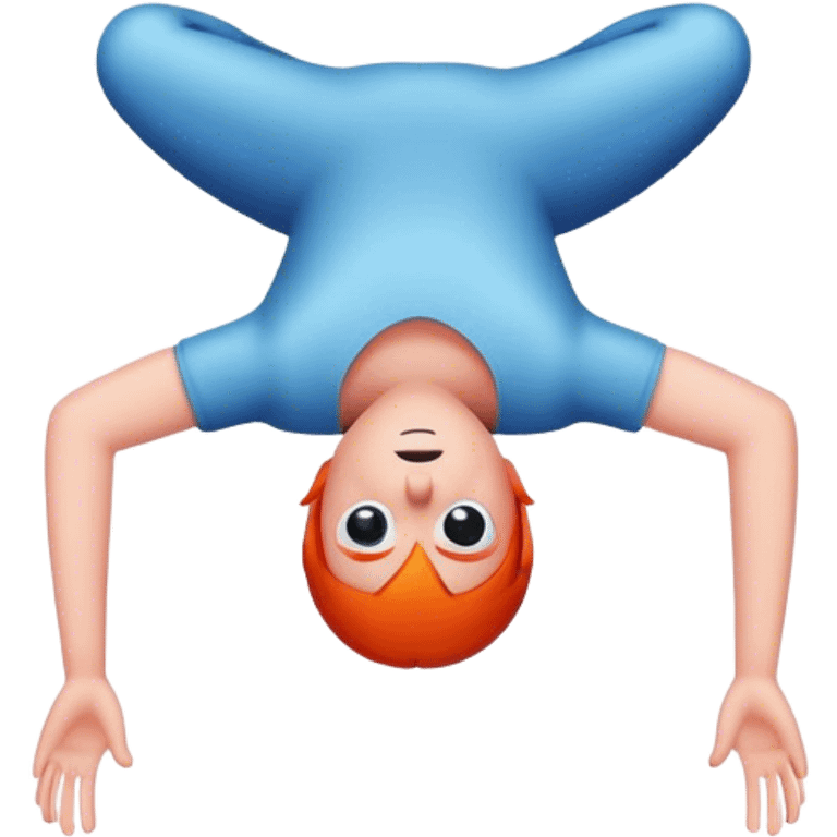 upside down person emoji