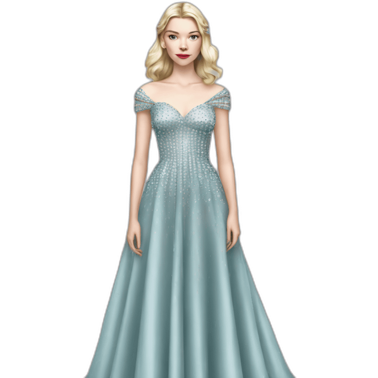 Anya Taylor-Joy diamond dress emoji