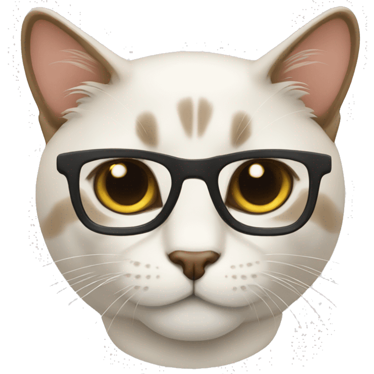 Gato de óculos emoji