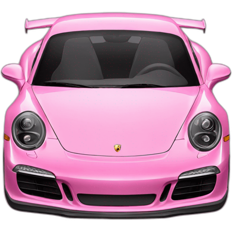 Pink porshe emoji