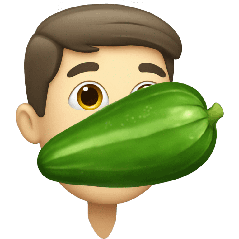  man kissing a cucumber  emoji