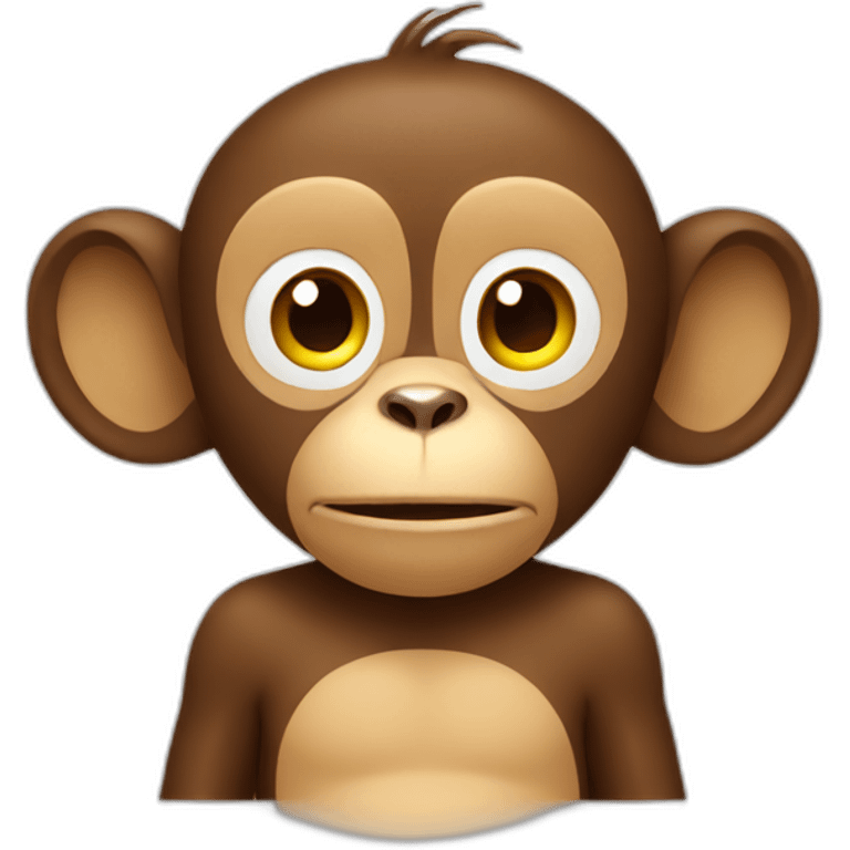 monkey presses on hear icon emoji