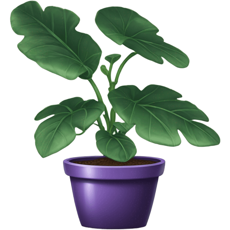 violet houseplant emoji