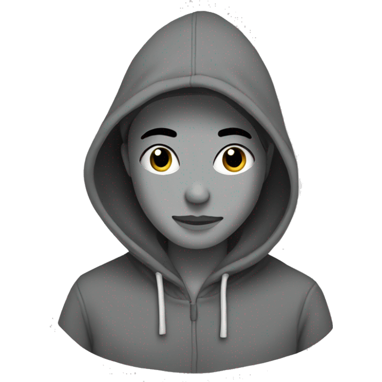 hoodie grey emoji