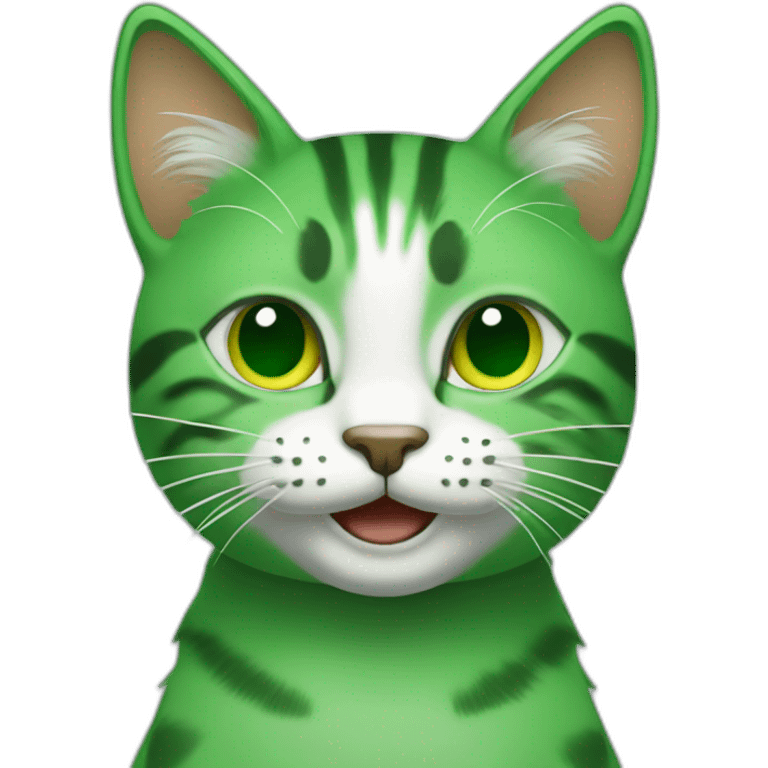 cat-smile-green emoji