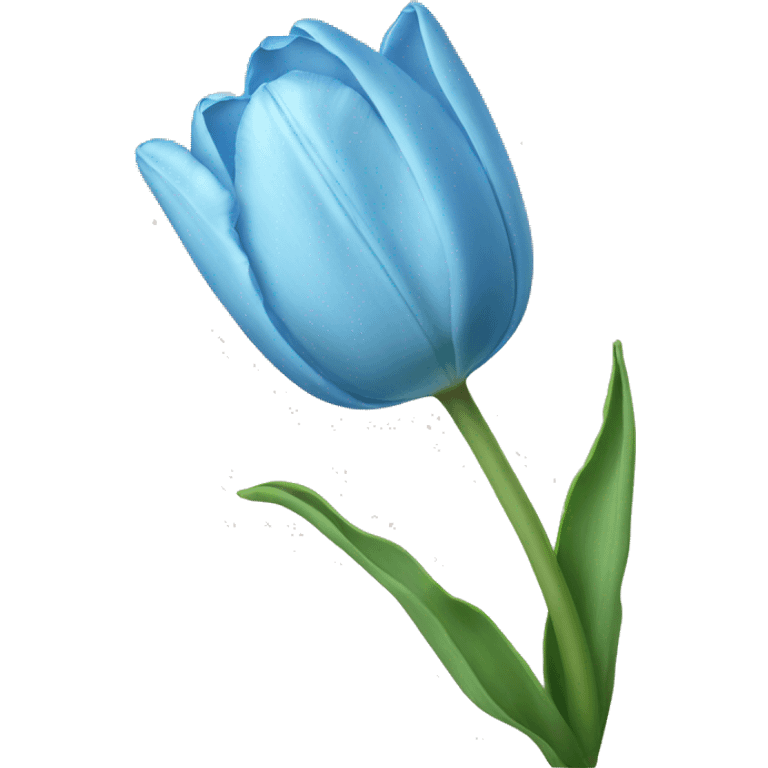 light blue tulip emoji