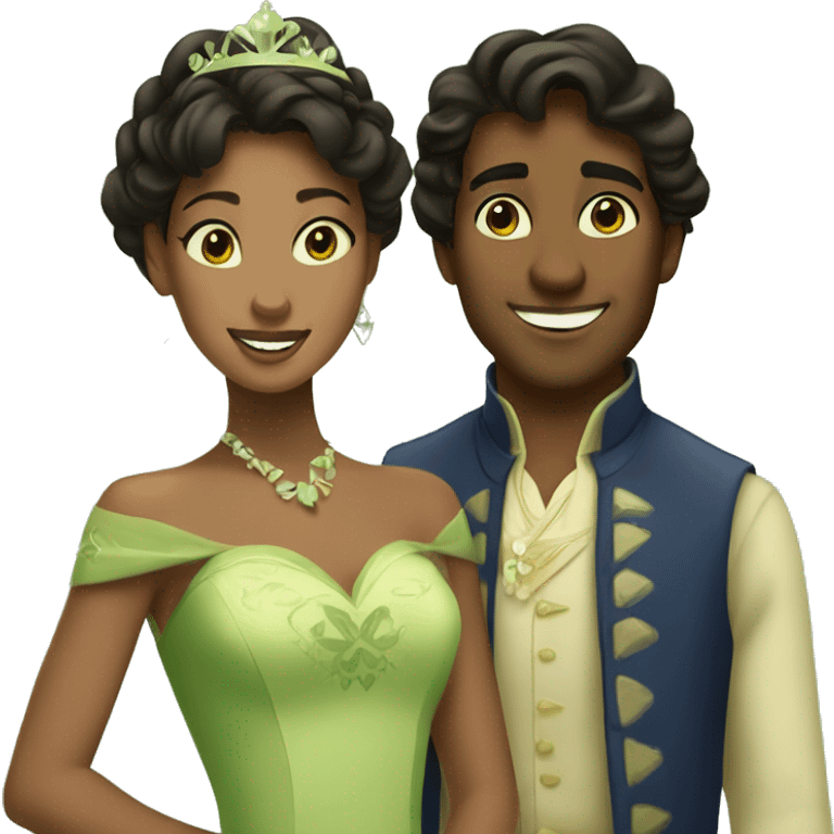 Tiana and naveen emoji