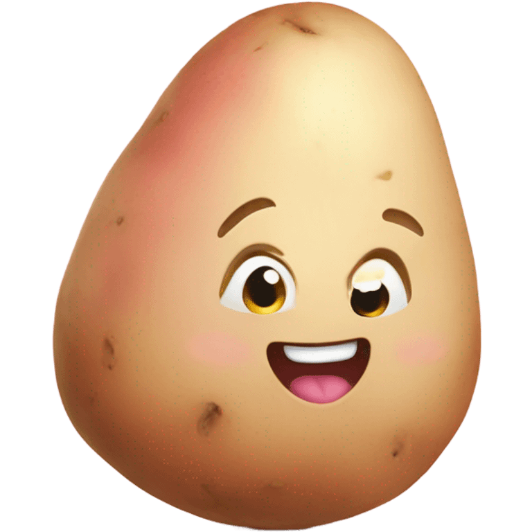 Cute potato pink emoji