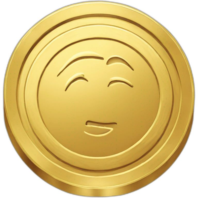 Gold coin emoji