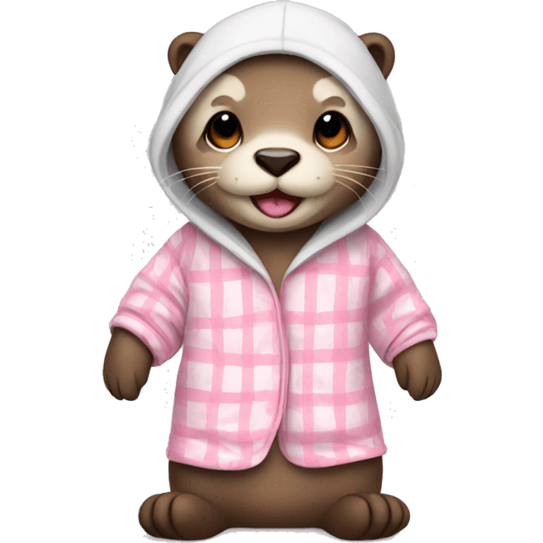 Otter in pajamas  emoji