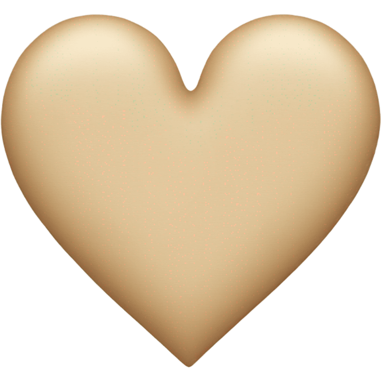 Beige heart emoji