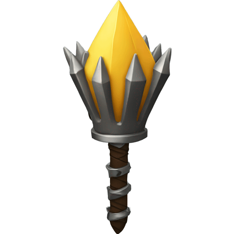 spiked mace emoji