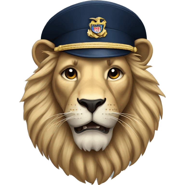 navy style lion emoji